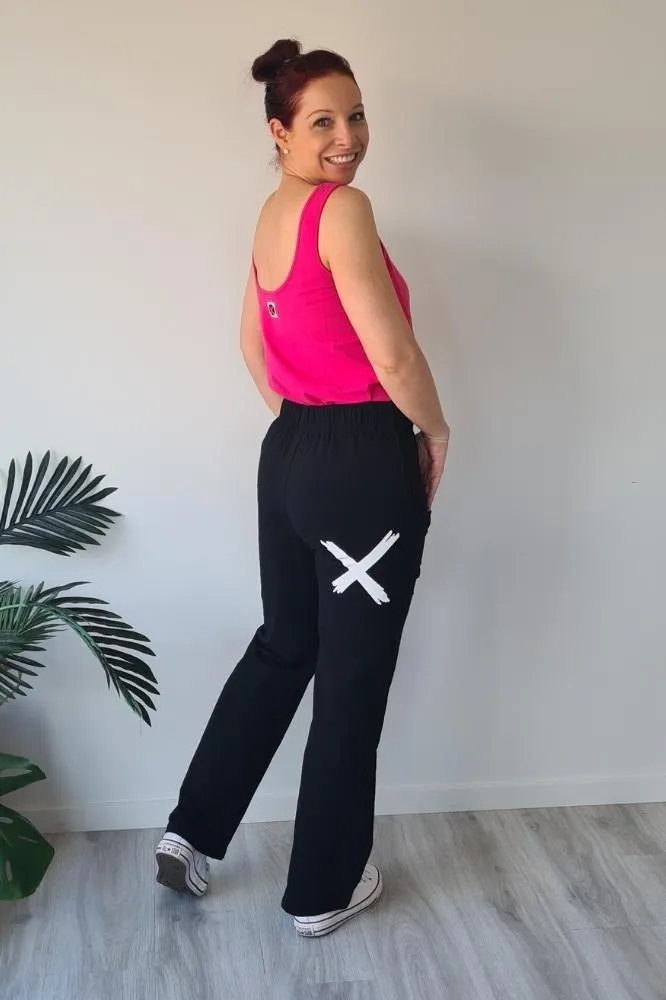 Homelee Avenue Pants Black White X