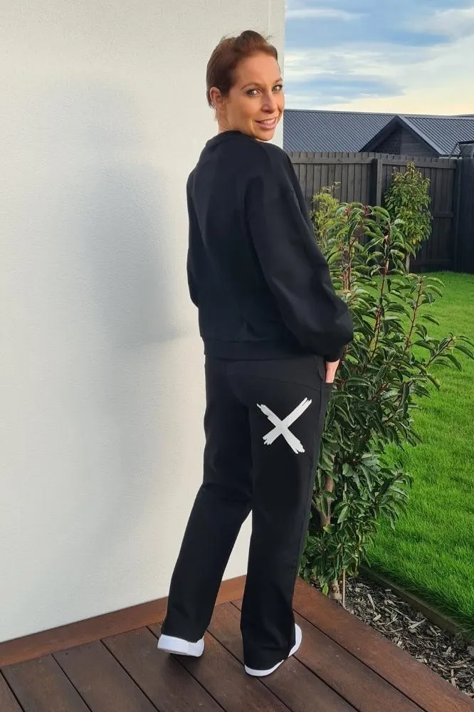 Homelee Avenue Pants Black White X