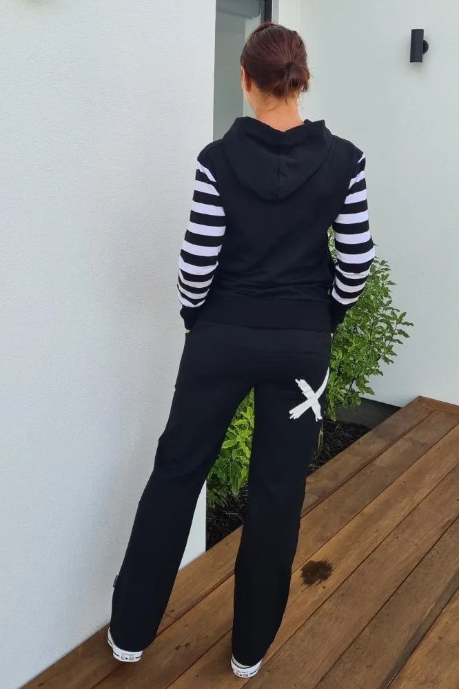 Homelee Avenue Pants Black White X