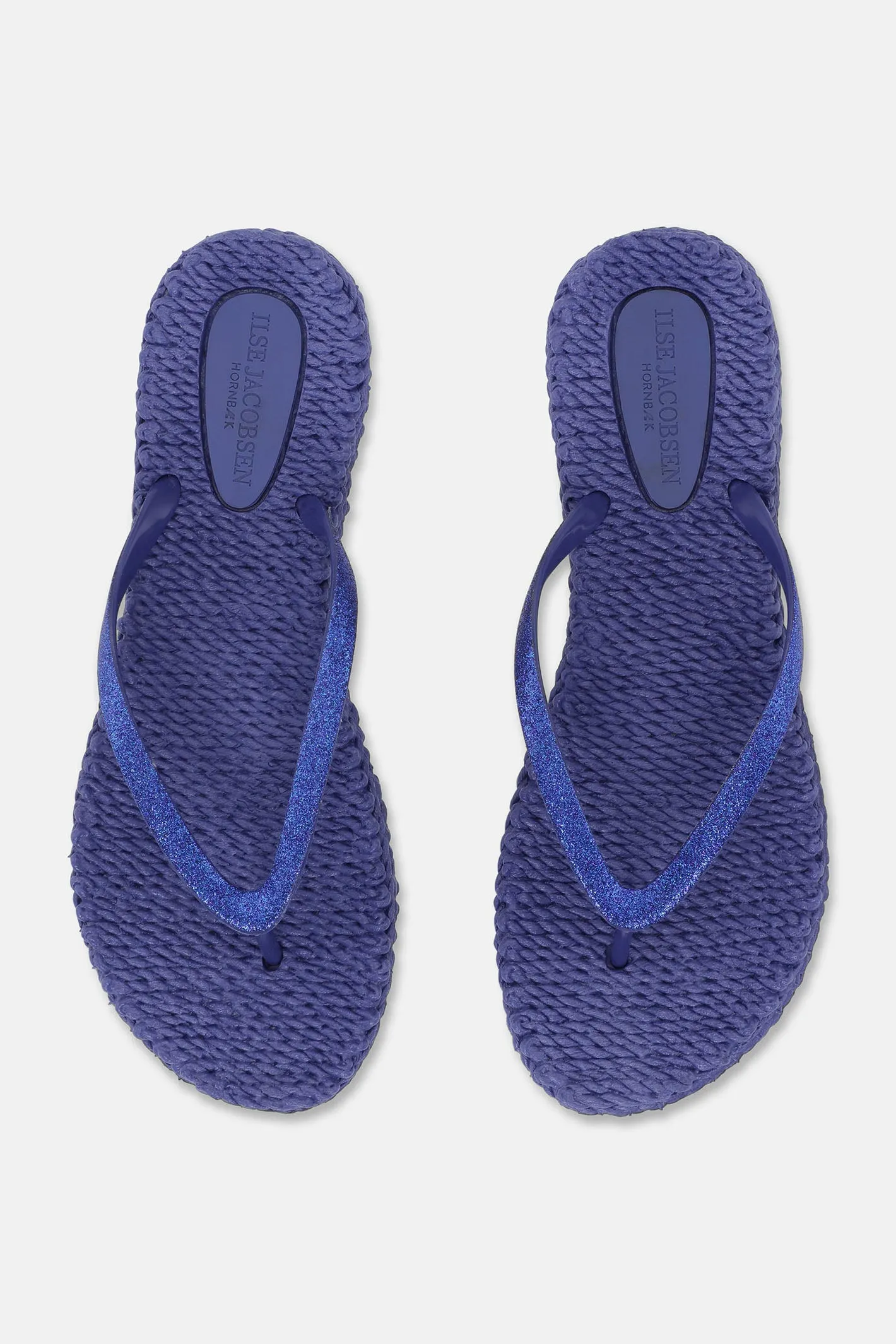Ilse Jacobsen Cheerful 01 Flip Flop Sandal Blue Web Glitter 674