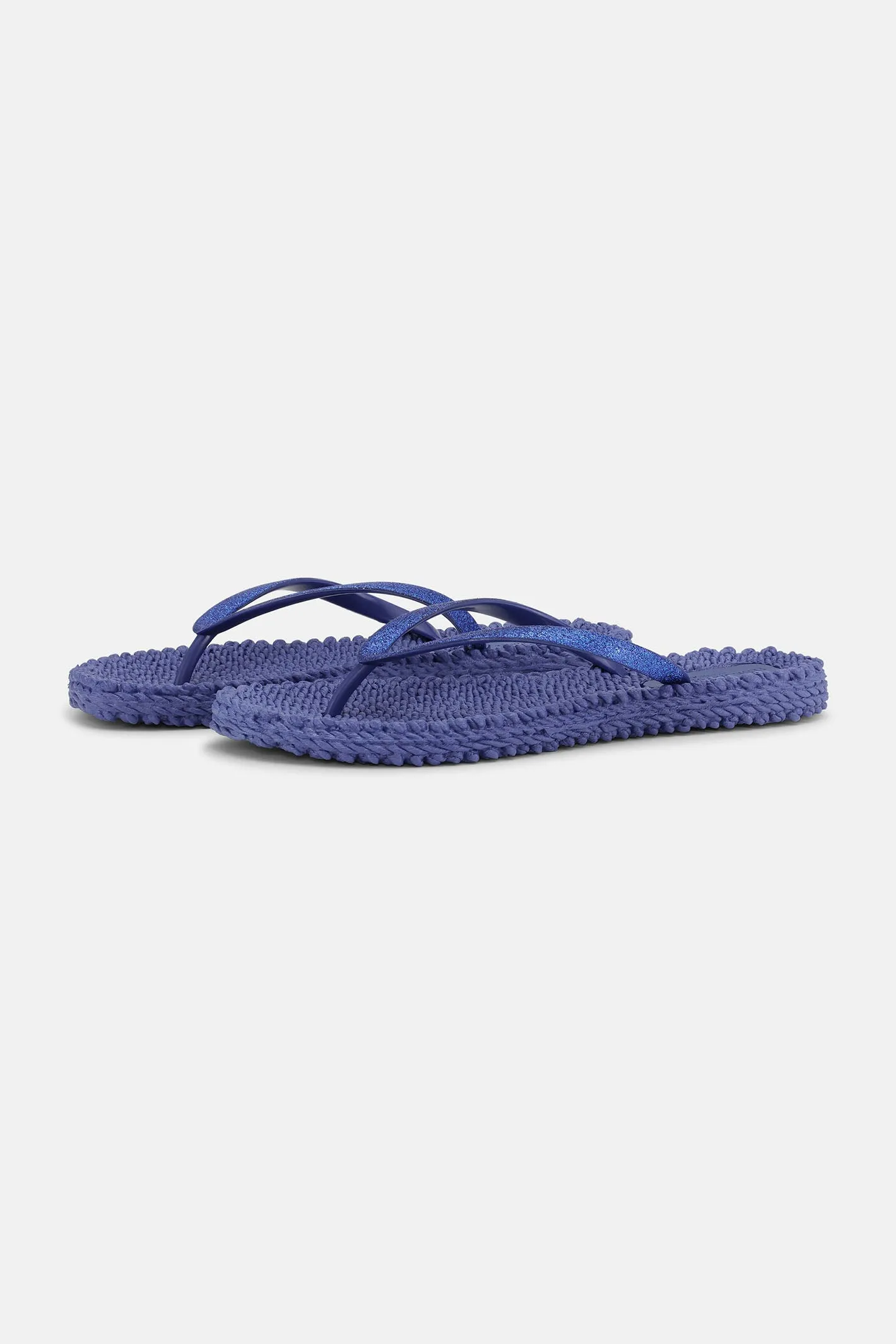 Ilse Jacobsen Cheerful 01 Flip Flop Sandal Blue Web Glitter 674