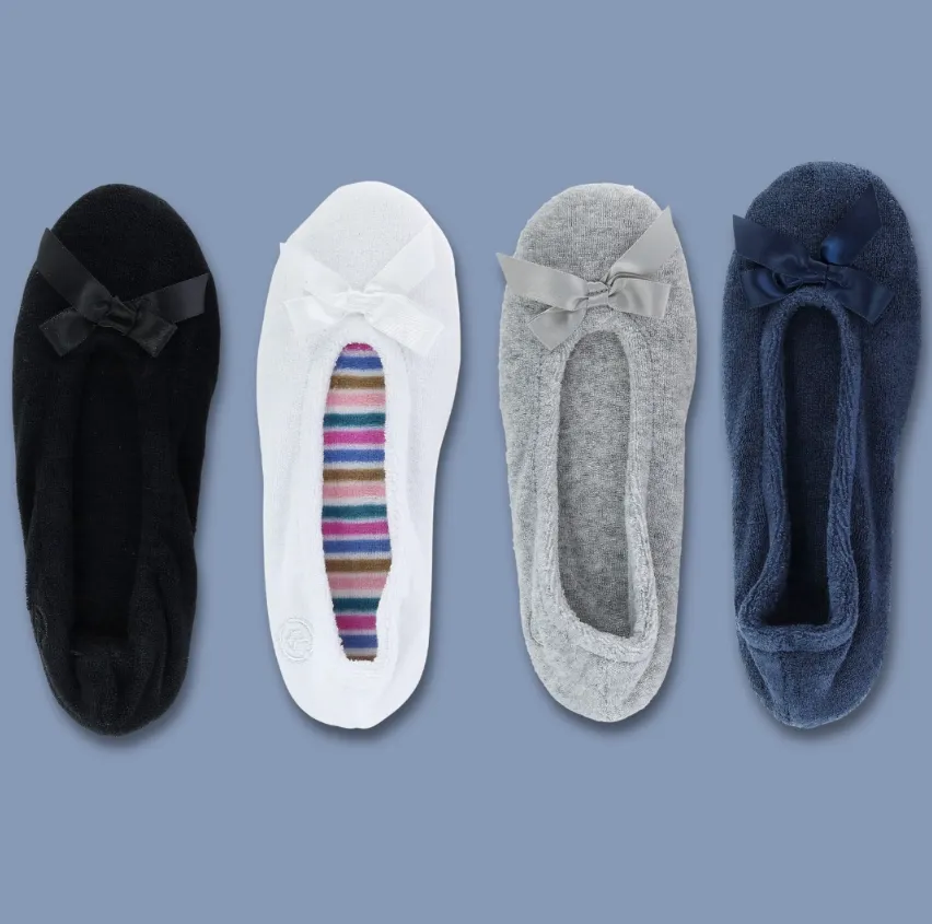 Isotoner Women's Terry Classic Ballerina Slippers
