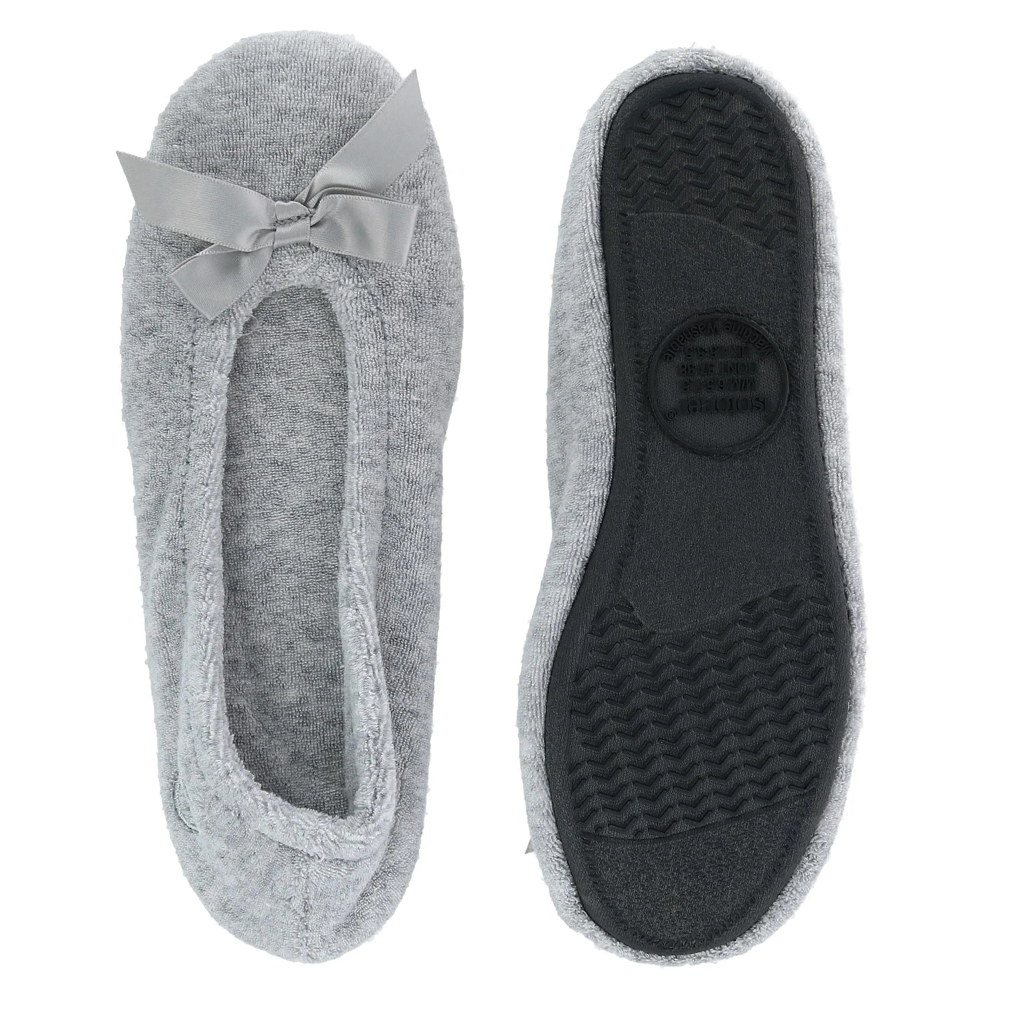 Isotoner Women's Terry Classic Ballerina Slippers