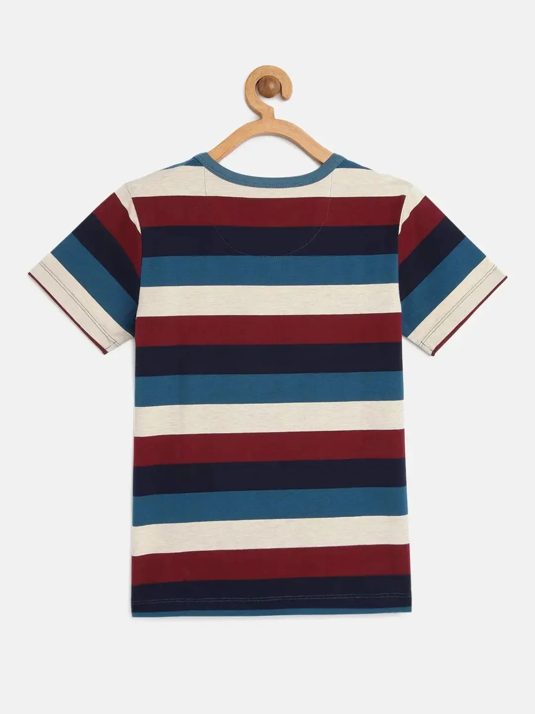 Kids Blue Half Sleeves Sunglasses Cotton T-shirt