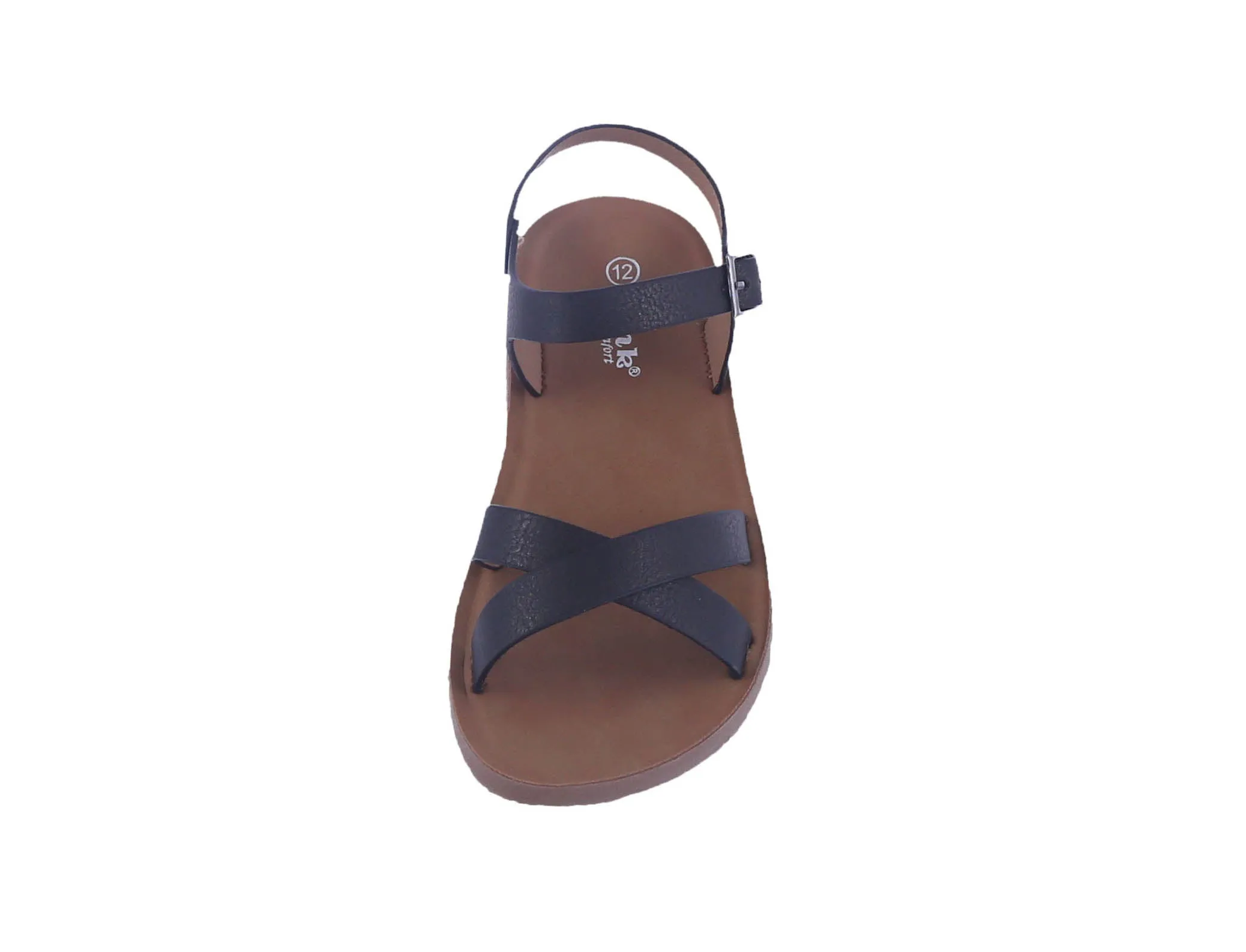 KID'S SHOES BLACK/PU/LEATHER SANDALS REFORM-8K
