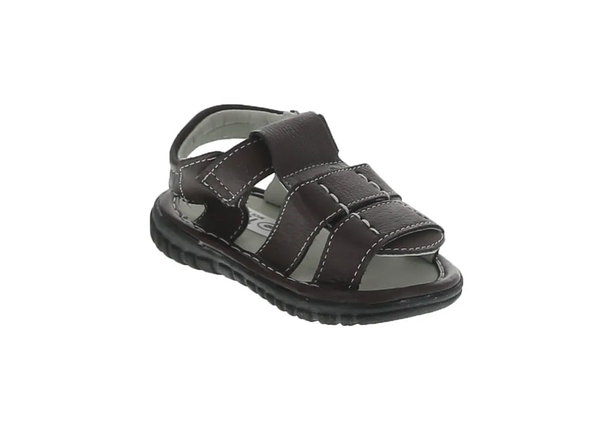 KID'S SHOES BROWN PU/LEATHER SANDALS 261F