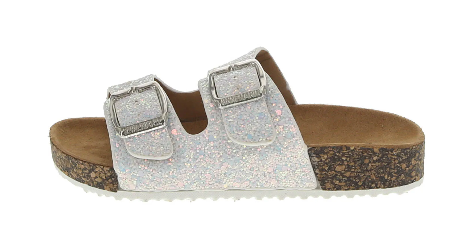 KID'S SHOES WHITE GLITTER SANDALS GLORY-199K