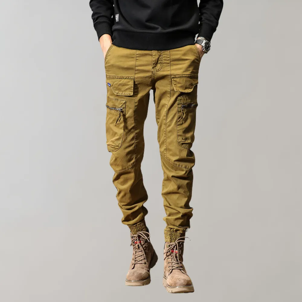 Leif - Heren cargo broek met klepzakken