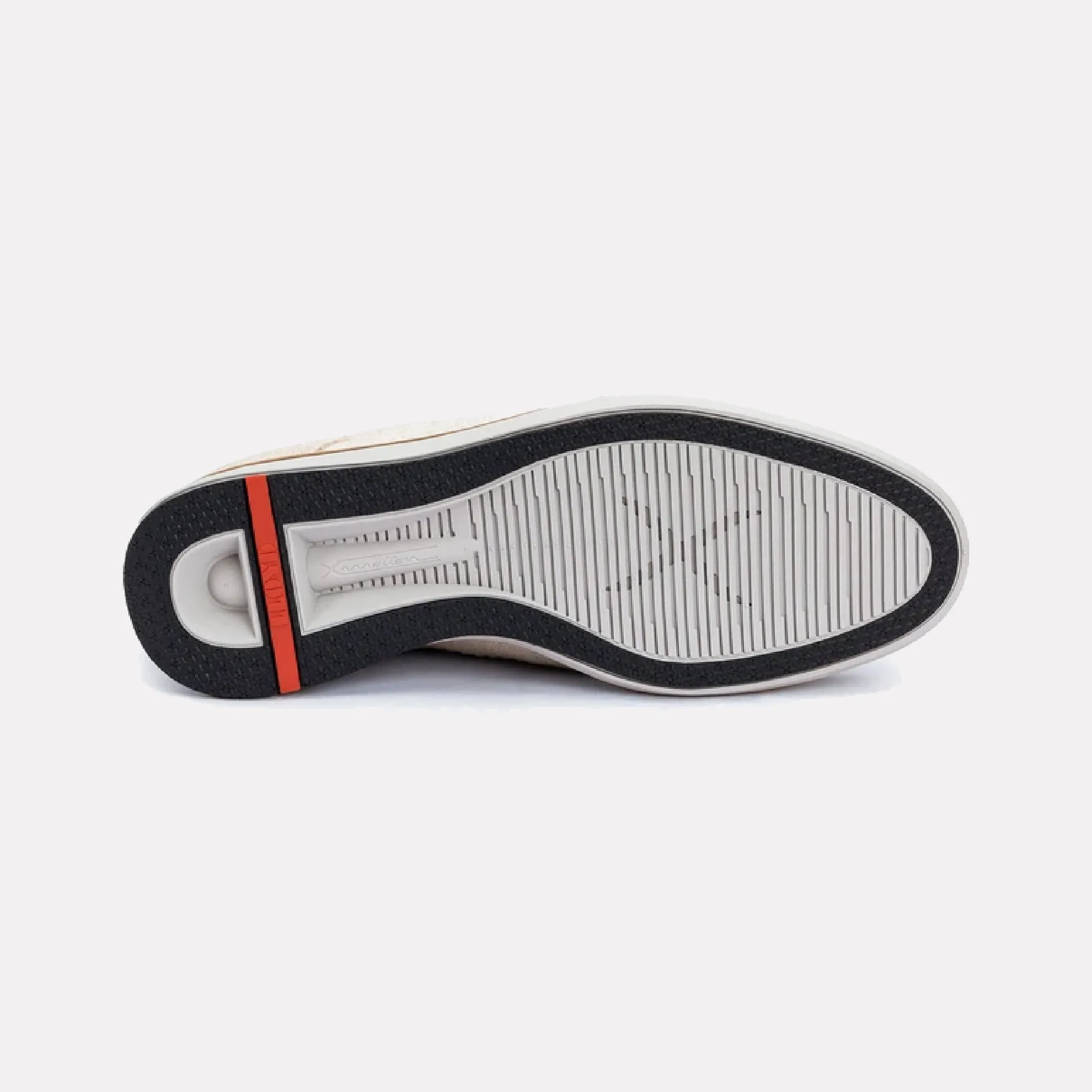 LLOYD "MALIX" Fly Knit and Nova Suede Trainer / Off White