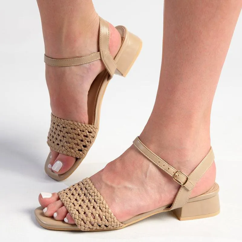 Madison Georgia Ankle Strap Sandal - Nude
