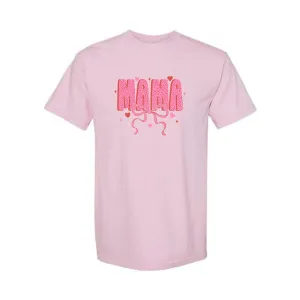 MAMA Bow Graphic T-Shirt- 8 Colors