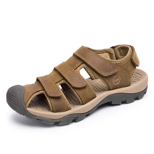 Men Genuine Leather Sandals Summer Shoes Comfortable Sandals
