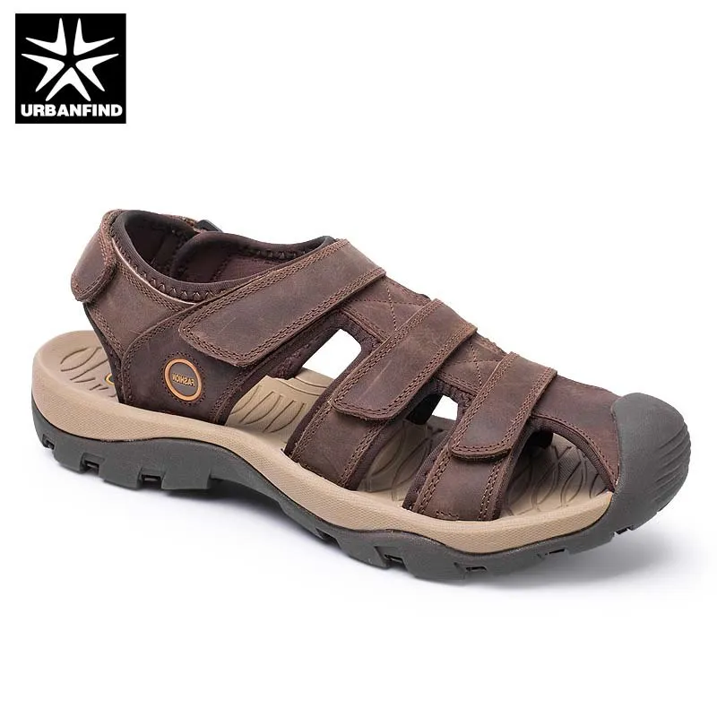 Men Genuine Leather Sandals Summer Shoes Comfortable Sandals