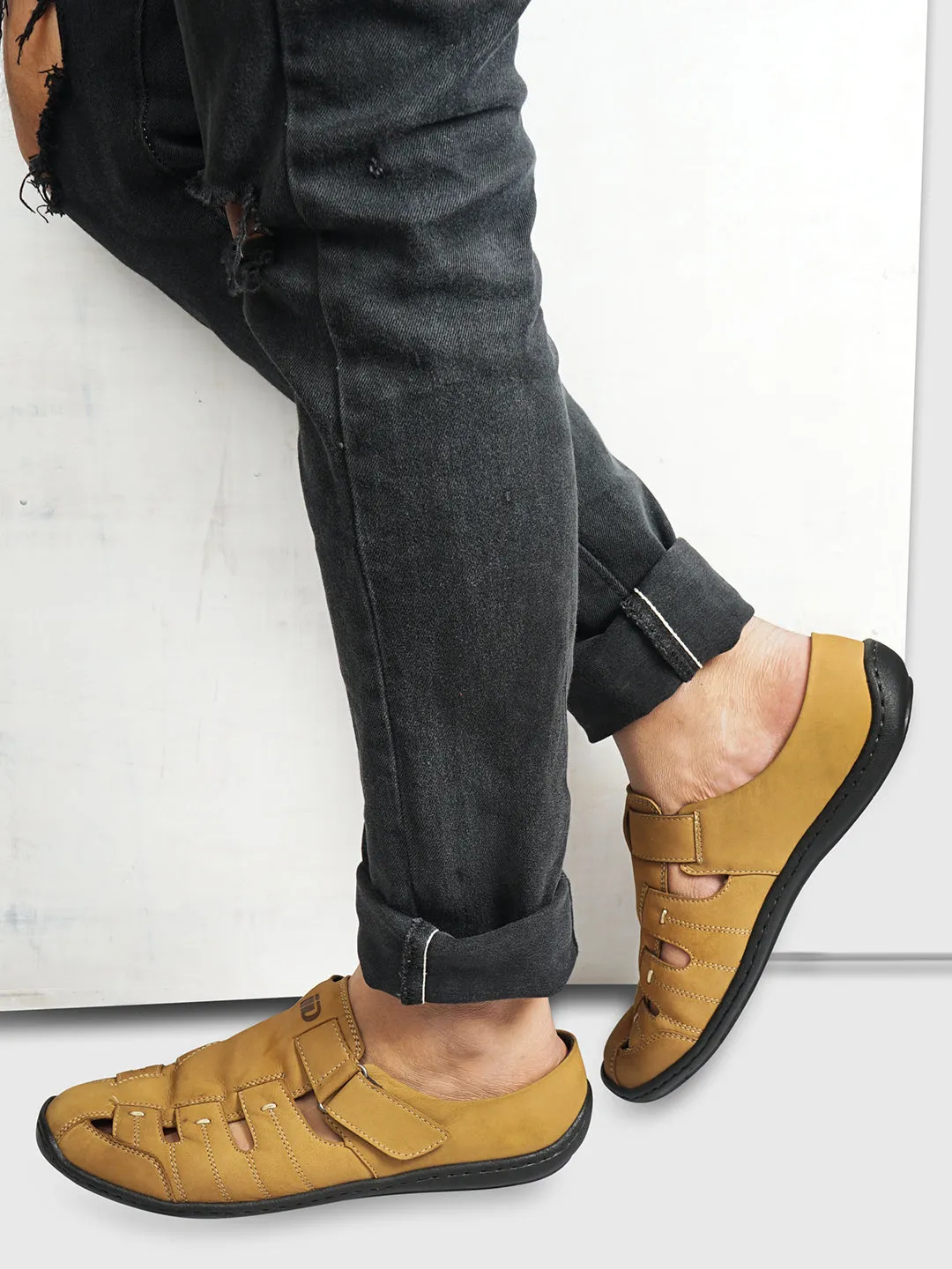 Men's Camel Mule Sandal (ID4070)