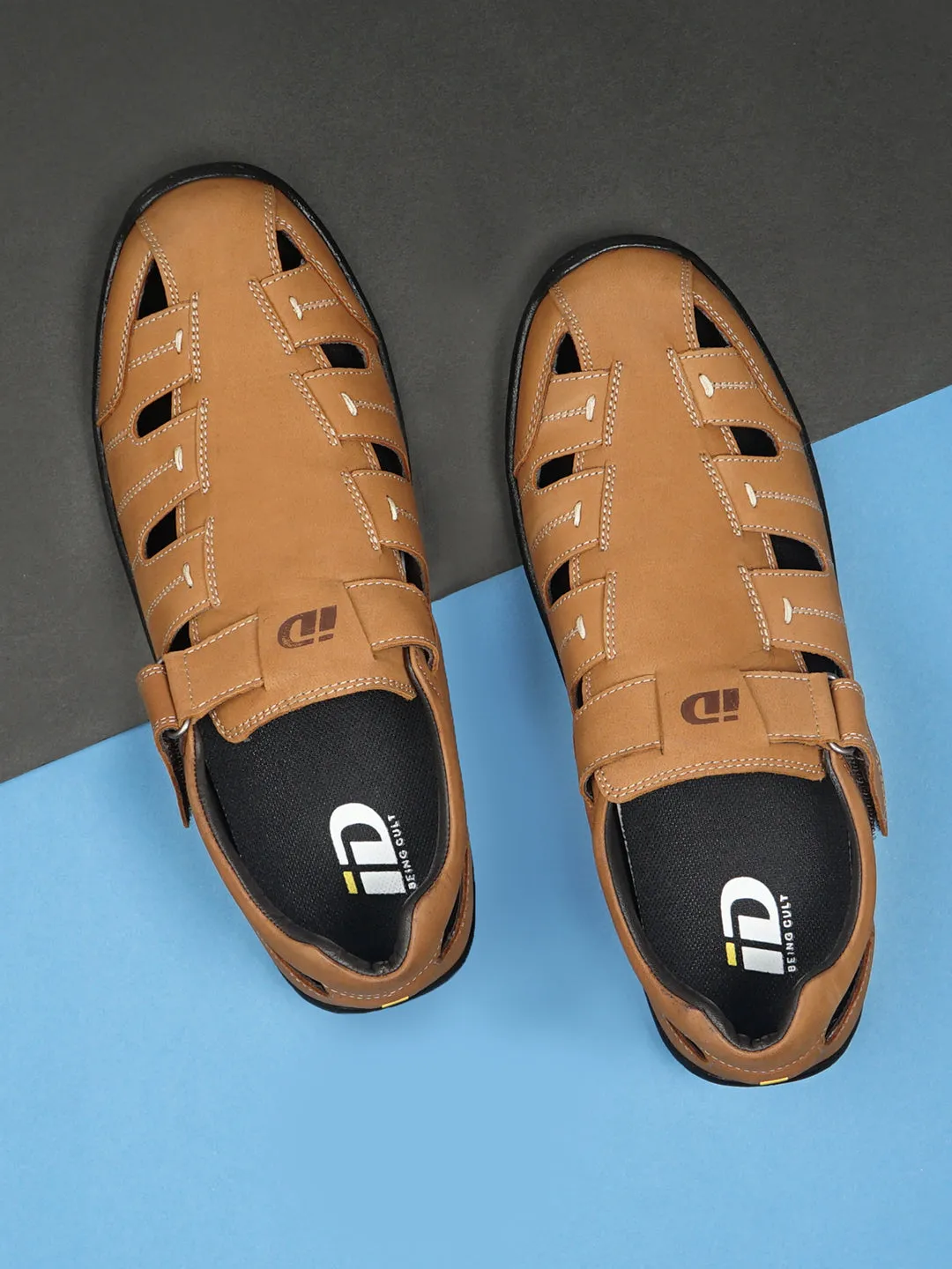 Men's Camel Mule Sandal (ID4070)