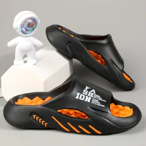 Men's Massage Slippers with Soft Sole for Home & Beach