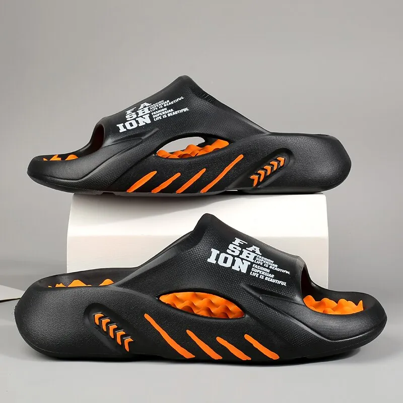Men's Massage Slippers with Soft Sole for Home & Beach