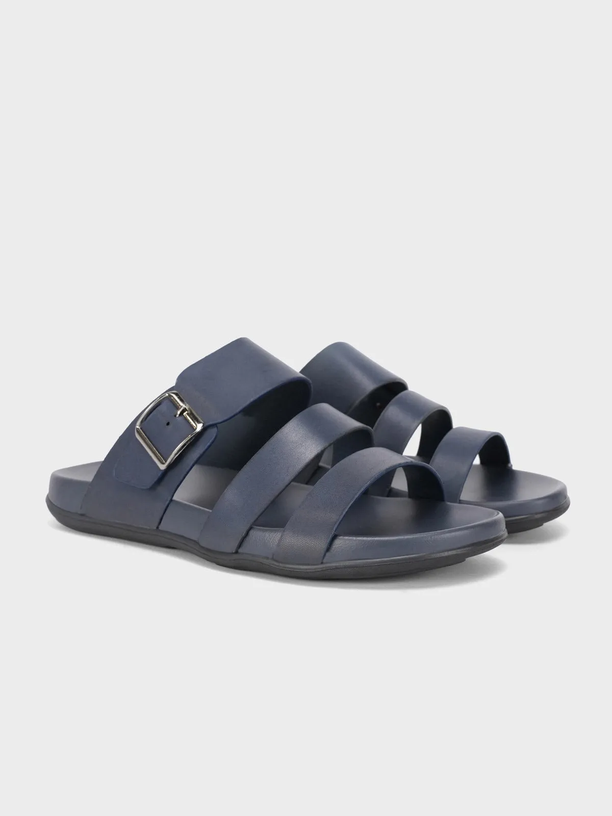 Mens "PAVLOS" Adorned Strappy Slippers