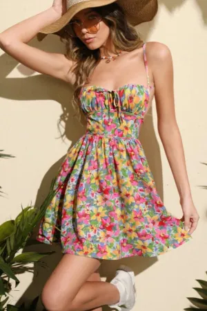 Multicolor Mini Dress