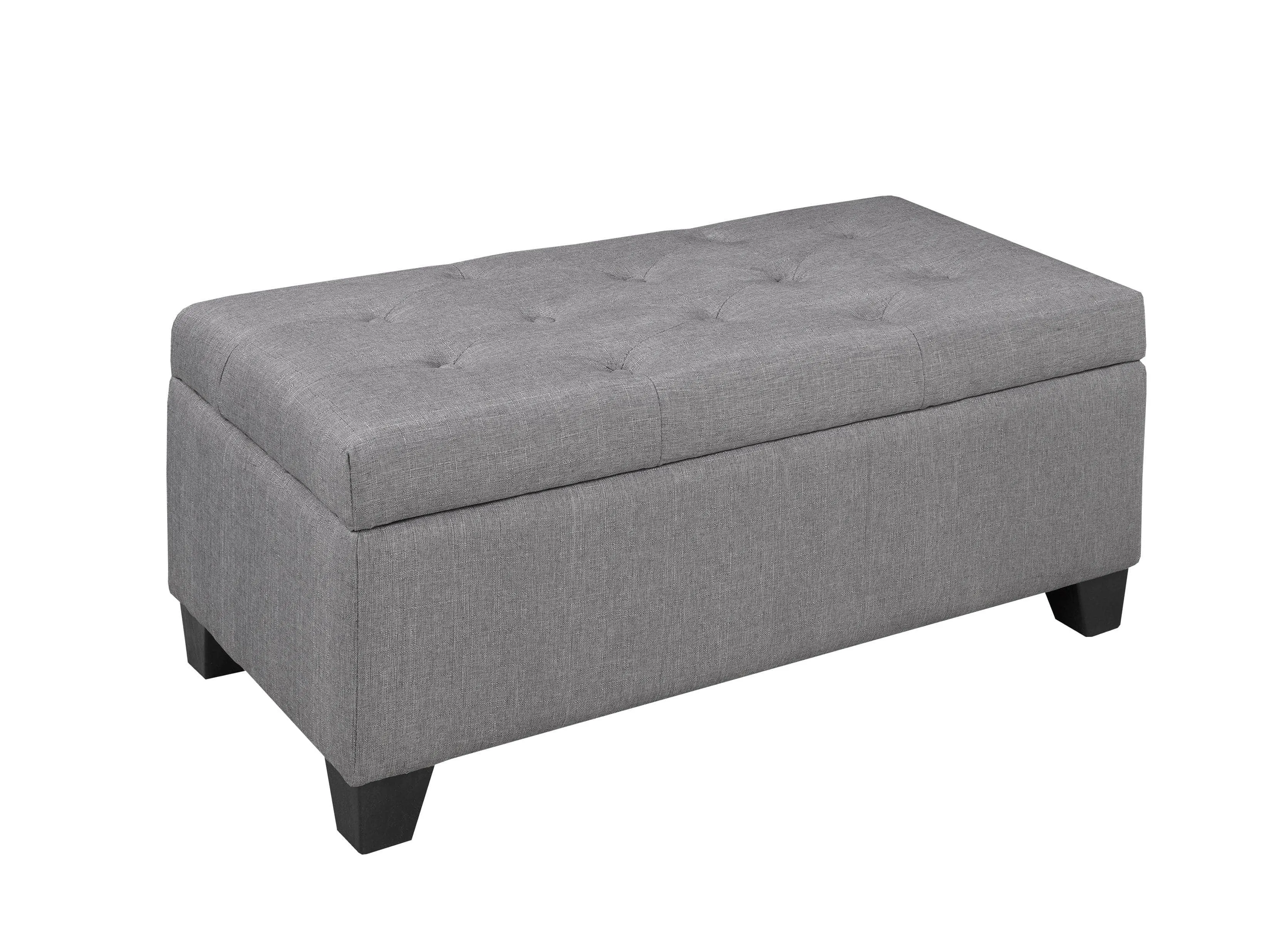 Padded Tufted Storage Ottoman - Available in 4 Colours
