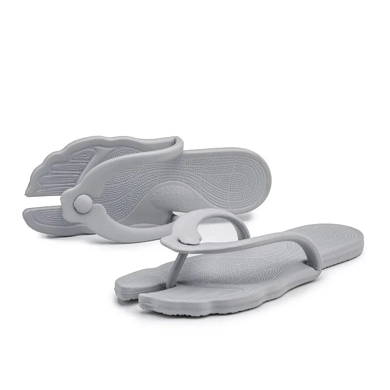 Plus Size Slippers Strange Toe Shape Couple Flip Flops Bathroom Massage Slippers
