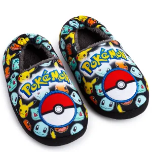 Pokemon Boys Slippers Boot Slippers Pikachu Bulbasaur Soft Kids Slippers Non Slip