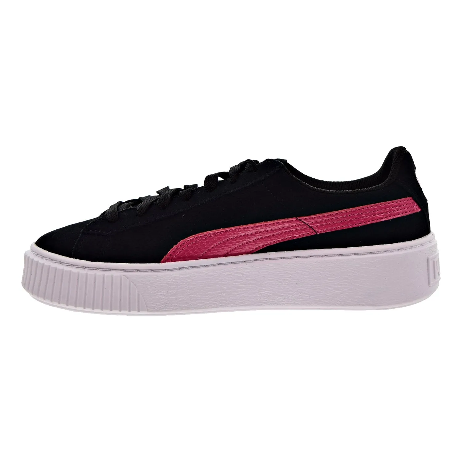 Puma Suede Platform Snk Jr Big Kid's Shoes Puma Black/Love Potion
