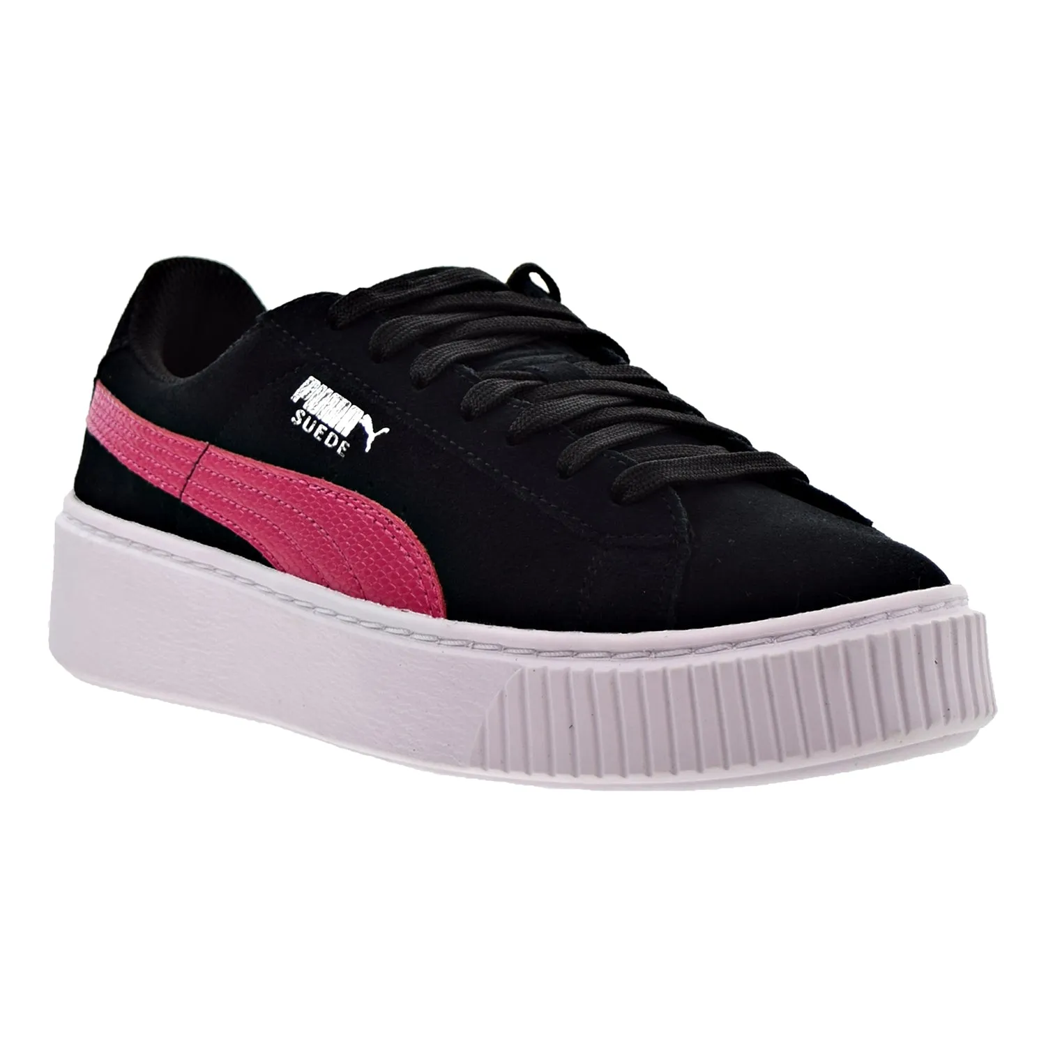 Puma Suede Platform Snk Jr Big Kid's Shoes Puma Black/Love Potion