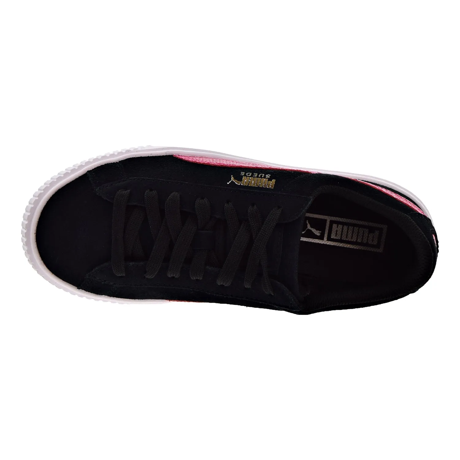 Puma Suede Platform Snk Jr Big Kid's Shoes Puma Black/Love Potion