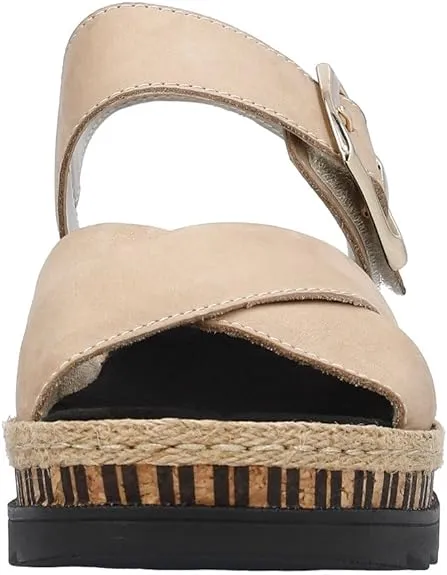 Rieker Women's Wedge Adjustable Strap Sandal