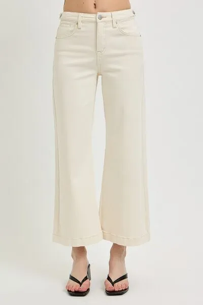 RISEN Full Size Tummy Control Cropped Bootcut Jeans Plus Size
