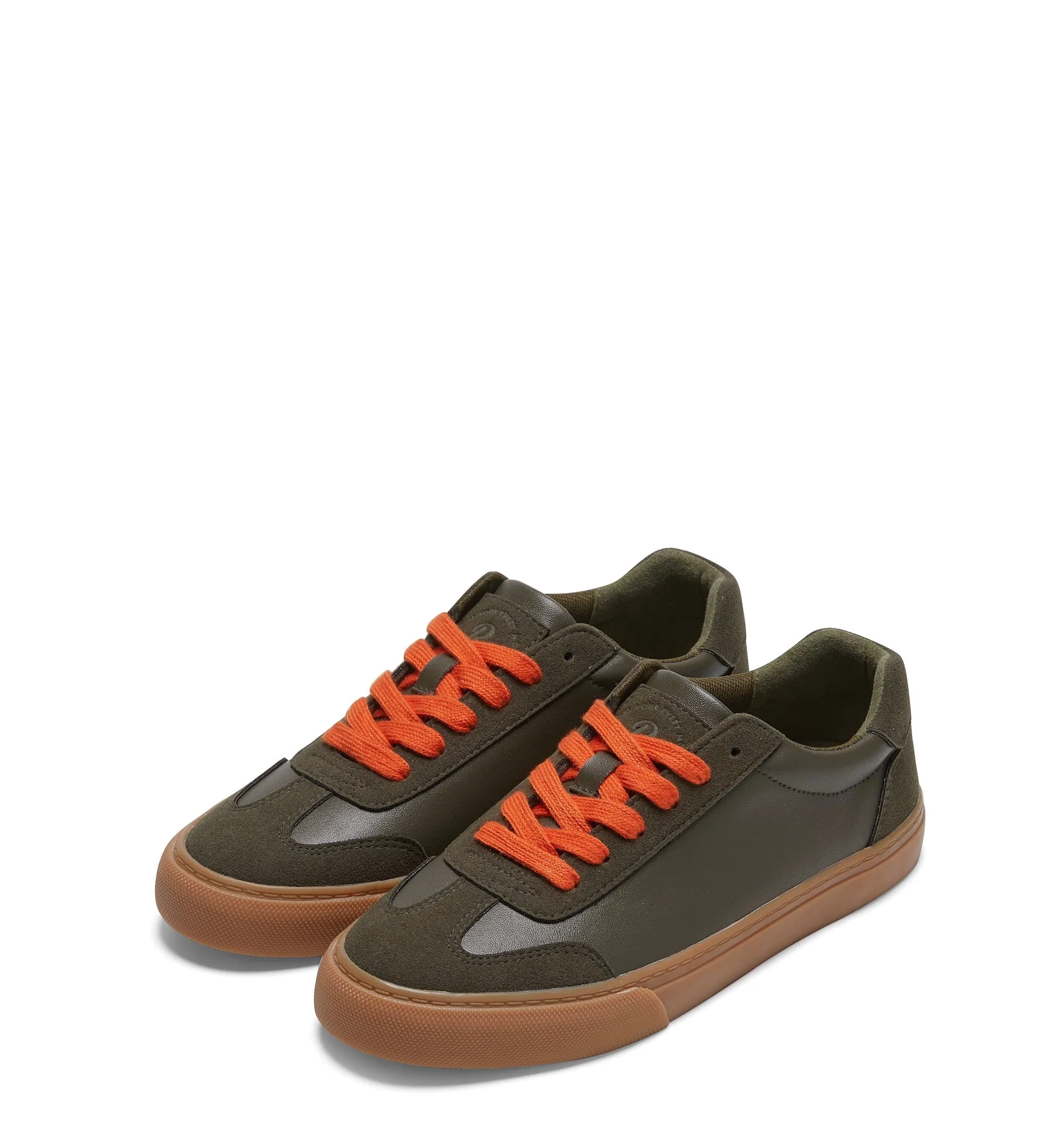 ROCKFISH  Green / Gum 901 DWR Orange lace detail womens trainers