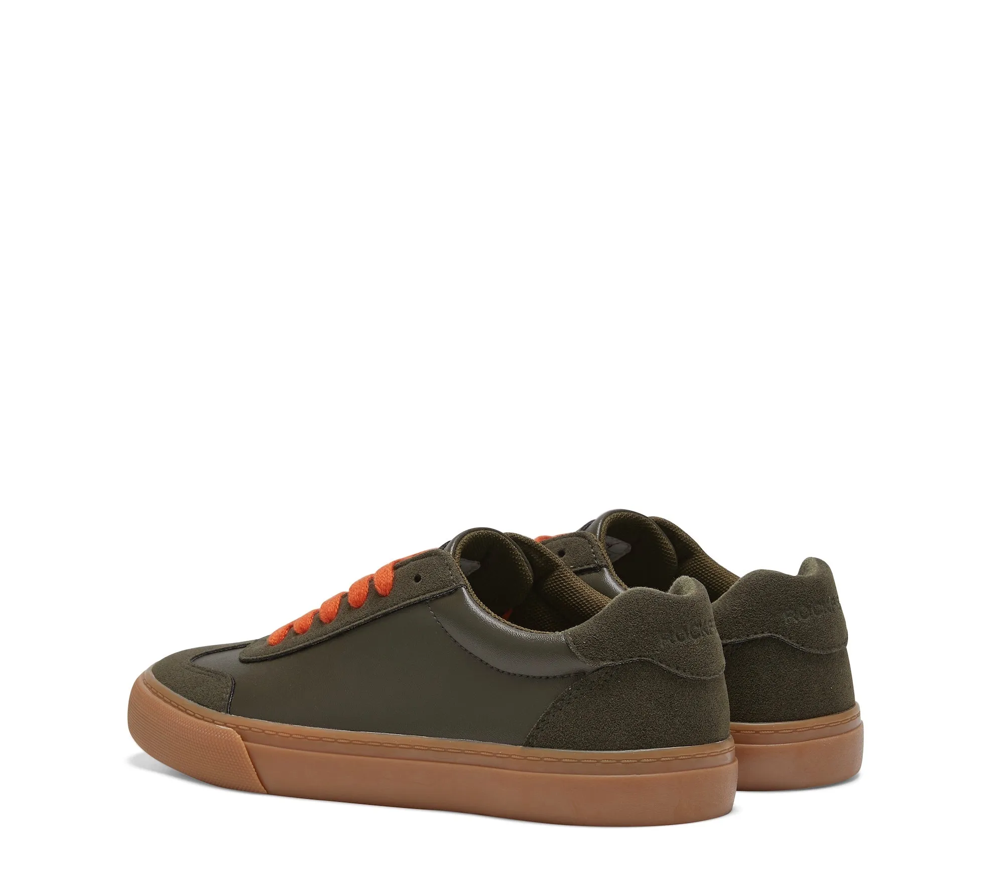 ROCKFISH  Green / Gum 901 DWR Orange lace detail womens trainers