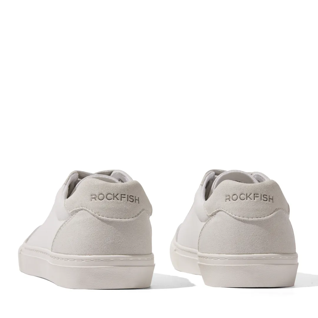 ROCKFISH White 901 DWR Ladies Trainers, German Army Trainer (GAT), Womens Canvas Sneaker