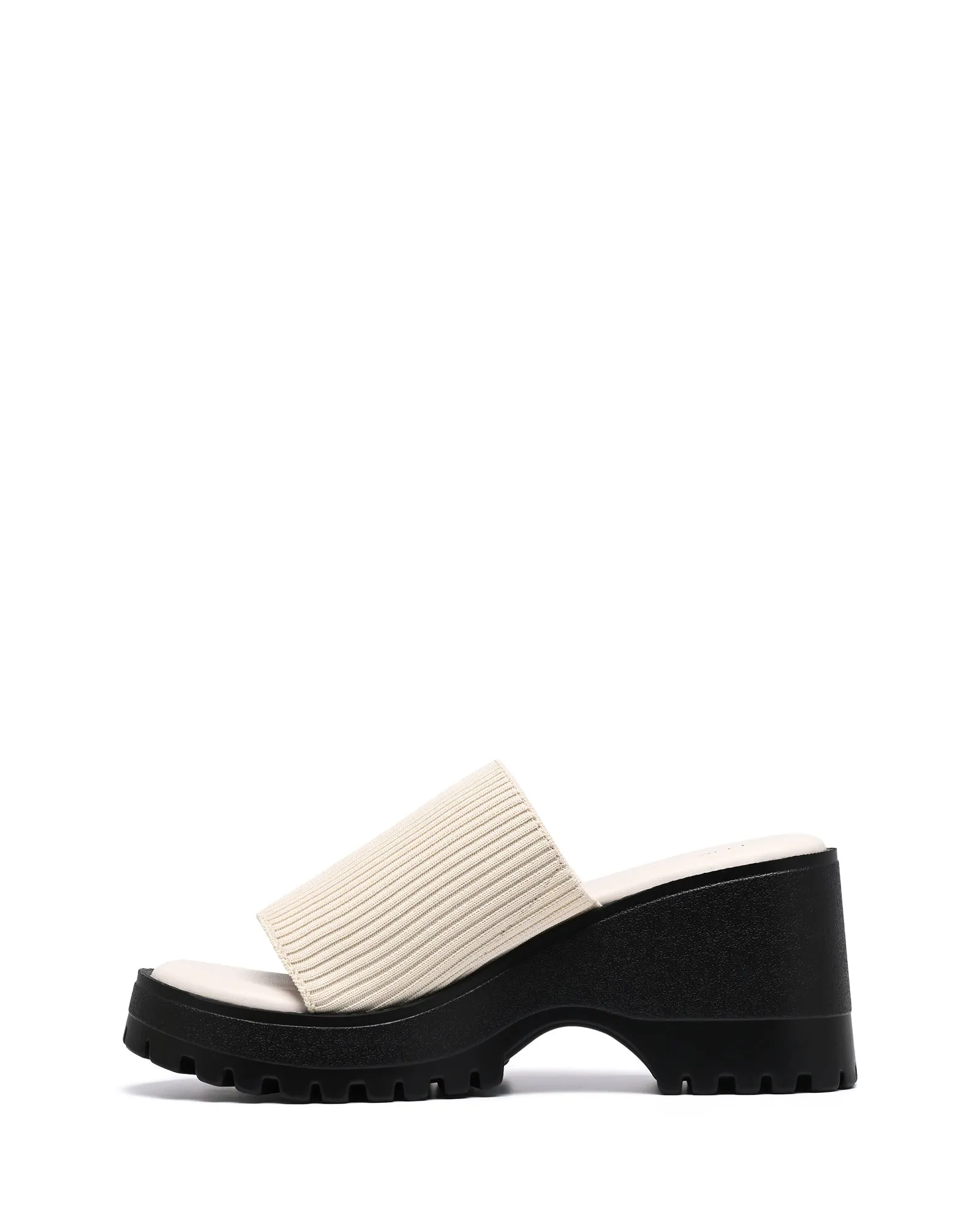 Romy Platform Sandal Bone Knit