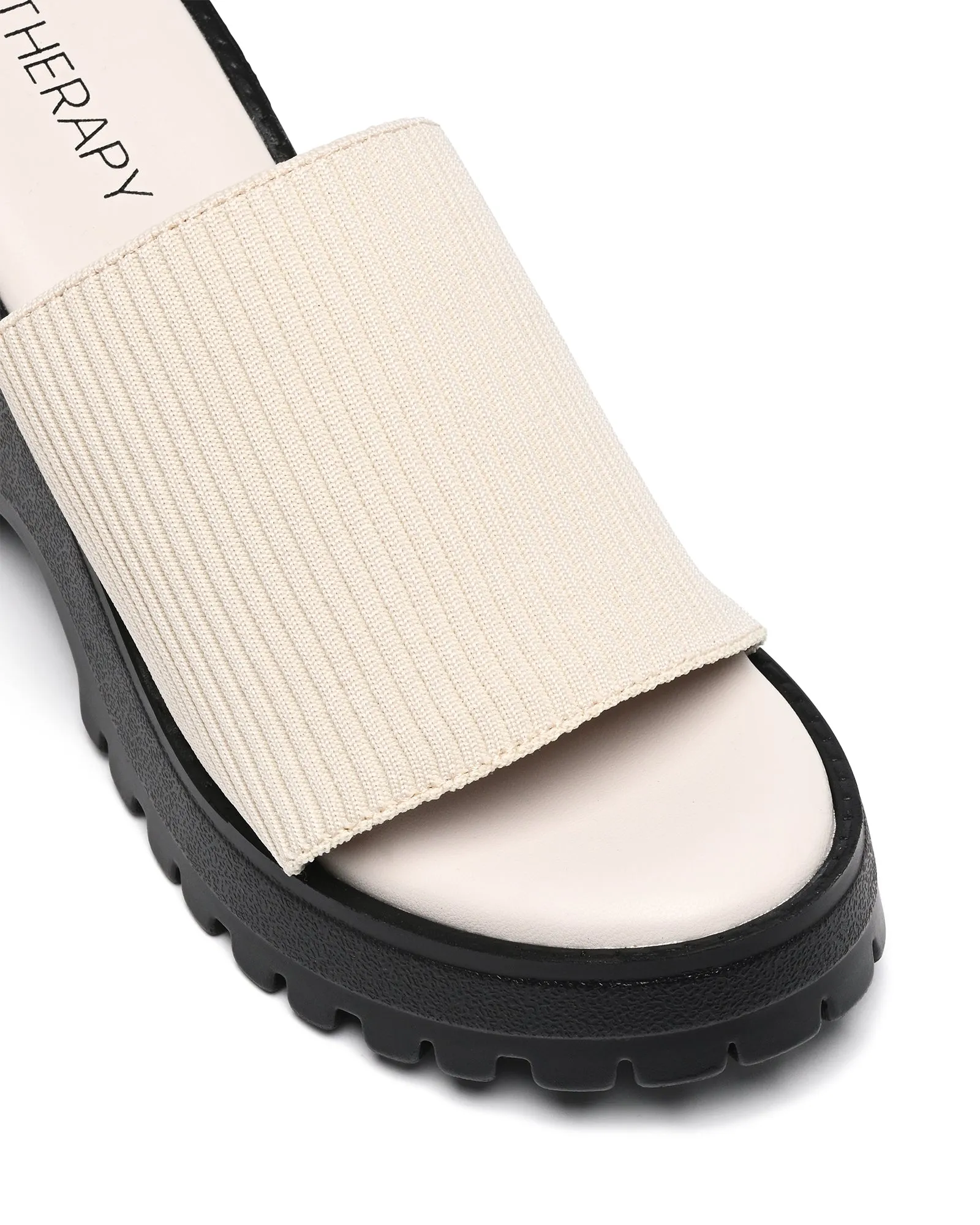 Romy Platform Sandal Bone Knit