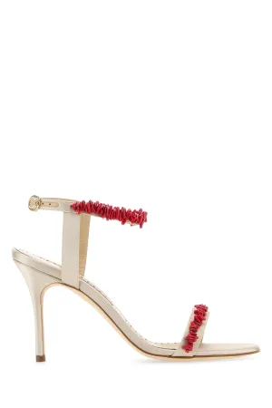 Sand satin Cienzan sandals