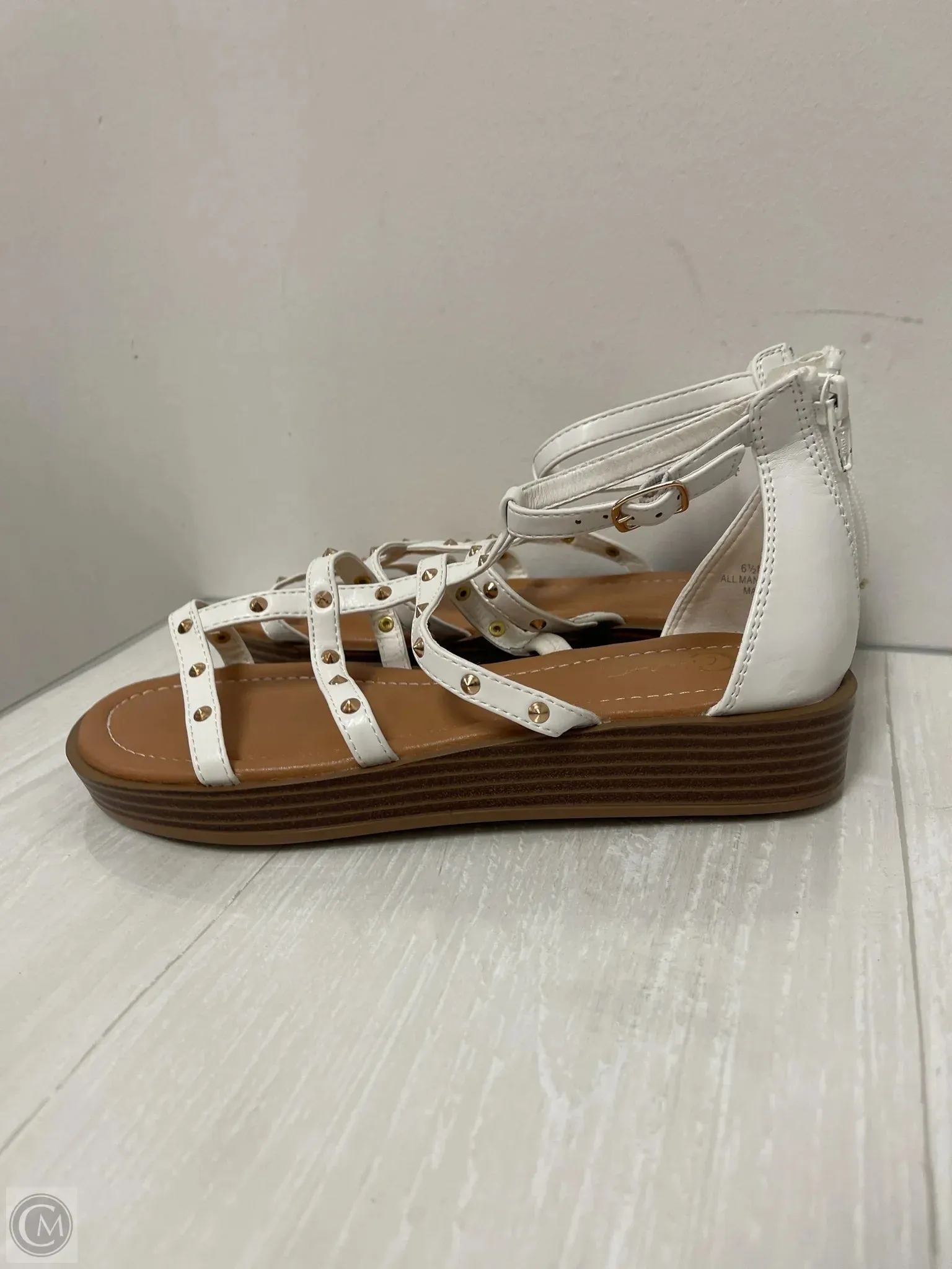 Sandals Heels Platform By Cato In White, Size: 6.5