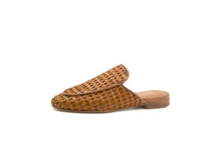 Sardinia Woven Mule - Coffee
