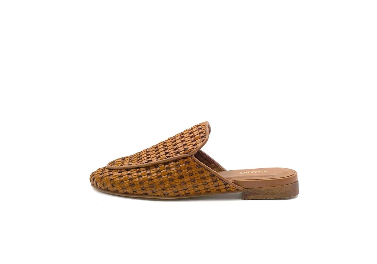 Sardinia Woven Mule - Coffee