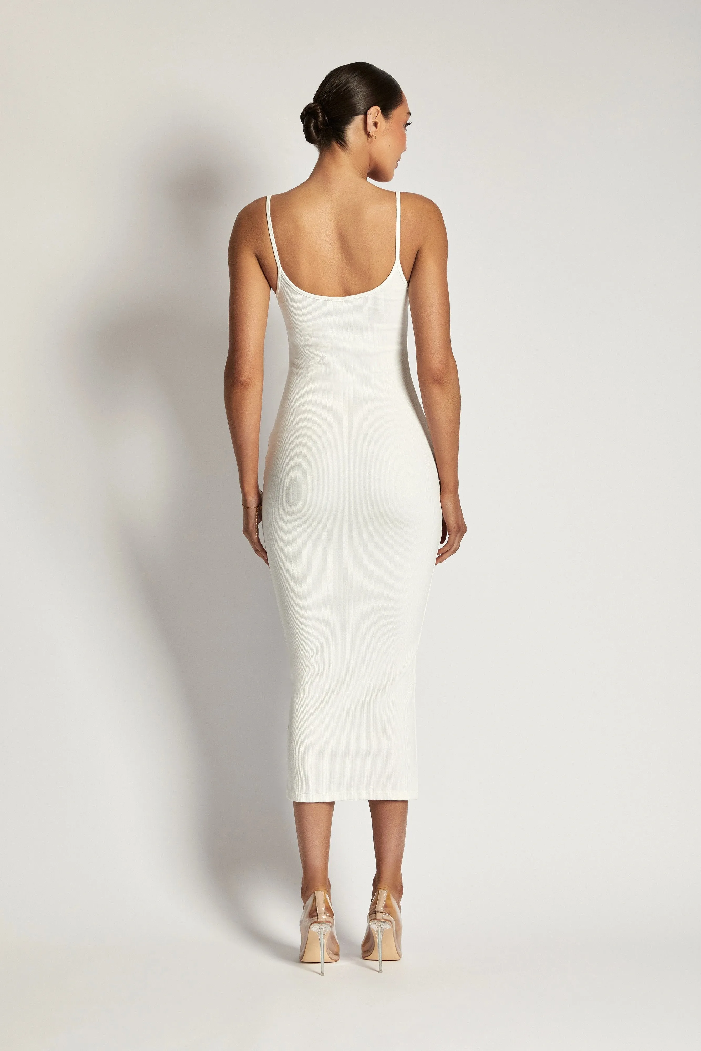 Solid White Bodycon Mini Dress