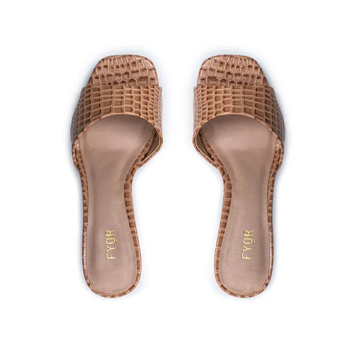 Square Toe Chic Mule BCR 037