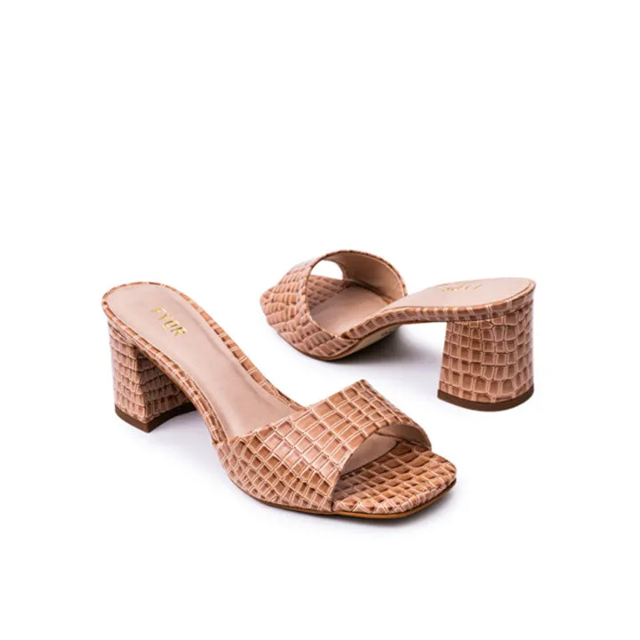 Square Toe Chic Mule BCR 037
