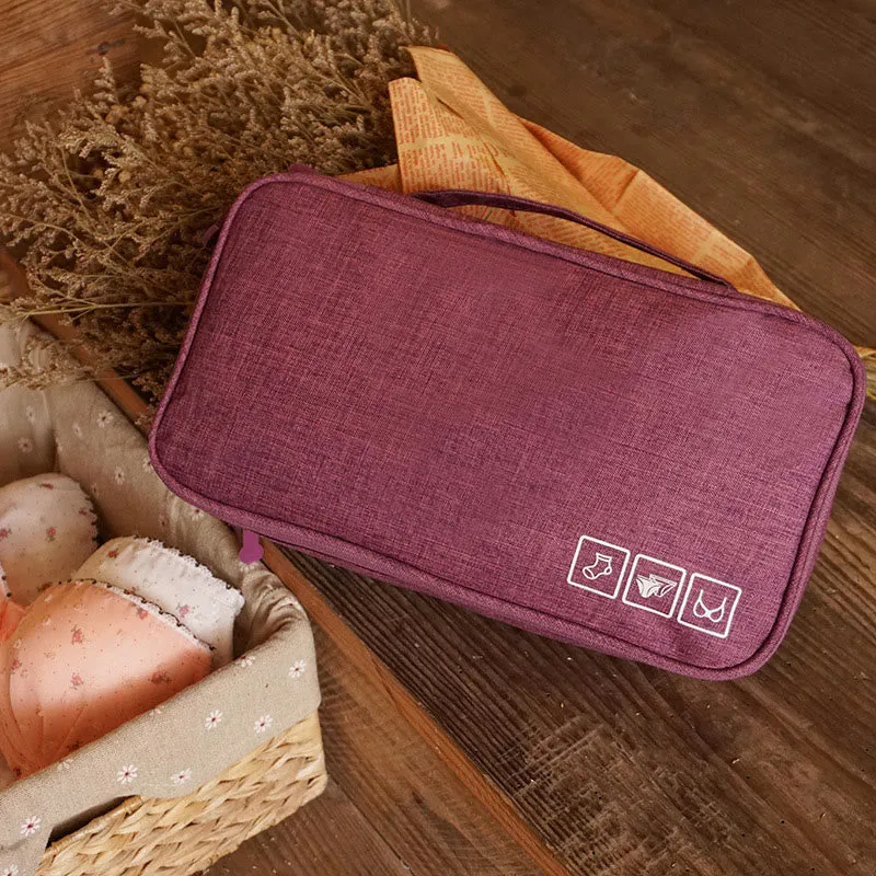 Storage Bag For Travel Oxford Protable Multi-Function Underwear Organizer