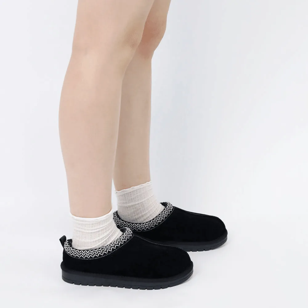 Suede Braided Comfy Slipper