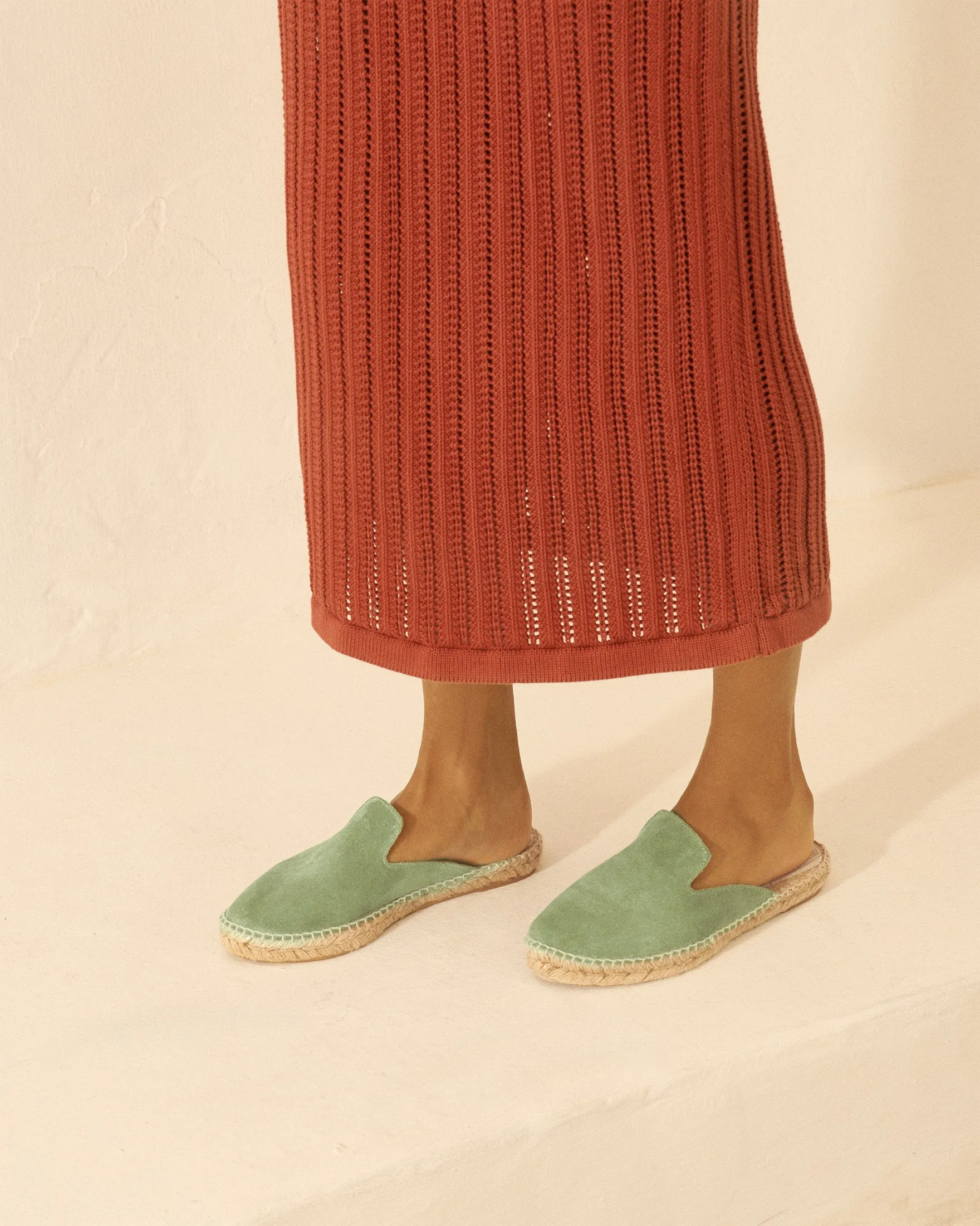 Suede Mules - R66M0 - Hamptons Sage