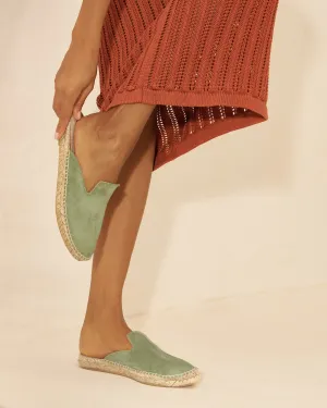 Suede Mules - R66M0 - Hamptons Sage