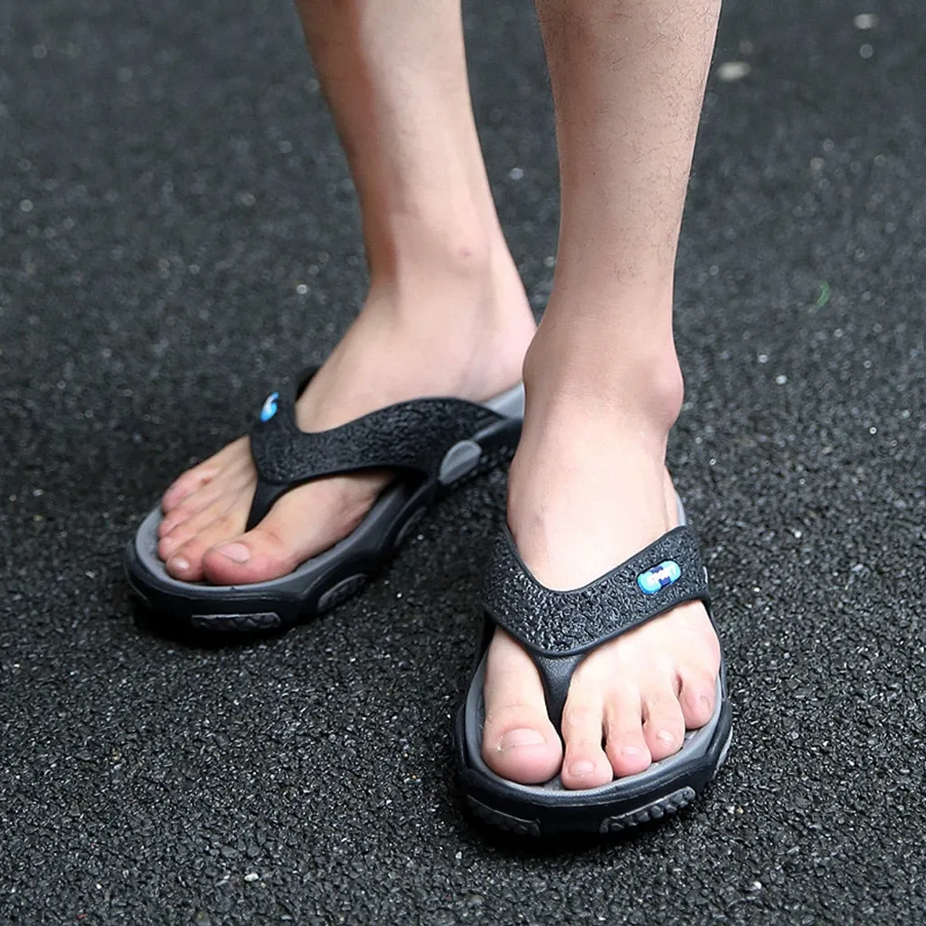 Summer Flip Flop Slippers Patchwork Outdoor  Massage Bathroom Slippers