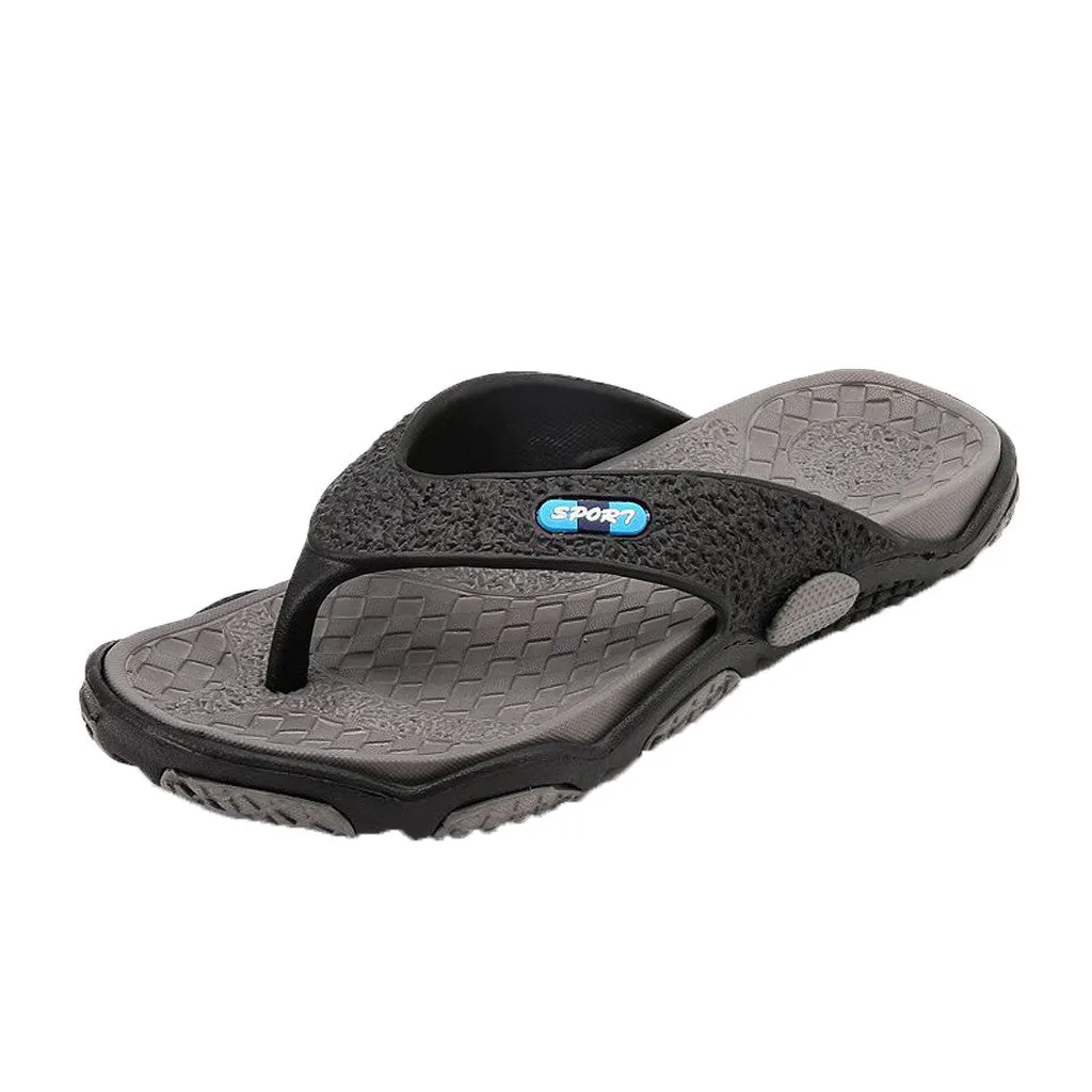 Summer Flip Flop Slippers Patchwork Outdoor  Massage Bathroom Slippers