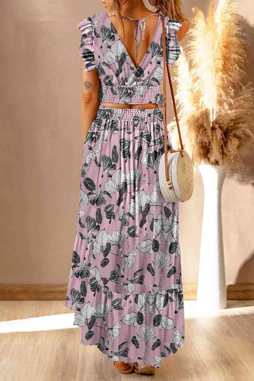 Summer Forever Maxi Skirt and Crop Top Set